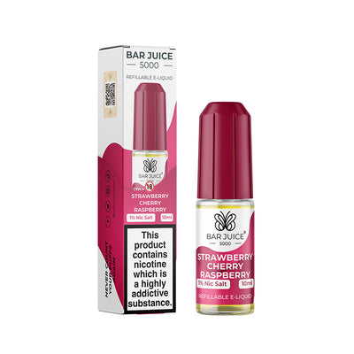 Strawberry Cherry Raspberry Nic Salt E-Liquid by Bar Juice 5000 - Vape Kingz