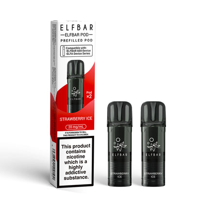 Elf Bar 600 Prefilled Pods 20mg 2 Pack - Vape Kingz