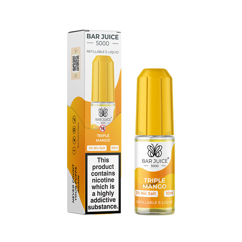 Triple Mango Nic Salt E-Liquid by Bar Juice 5000 - Vape Kingz