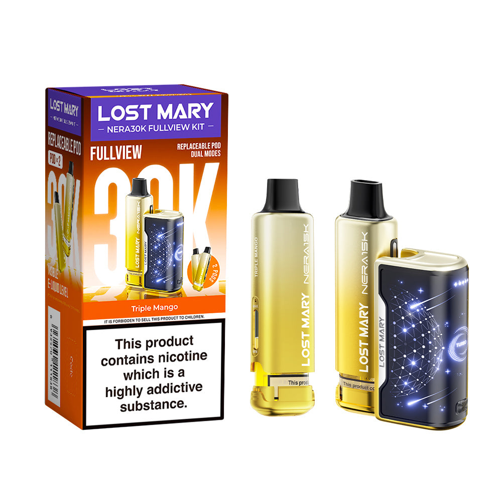 Lost Mary Nera 30K Fullview Prefilled Pod Kit - Vape Kingz