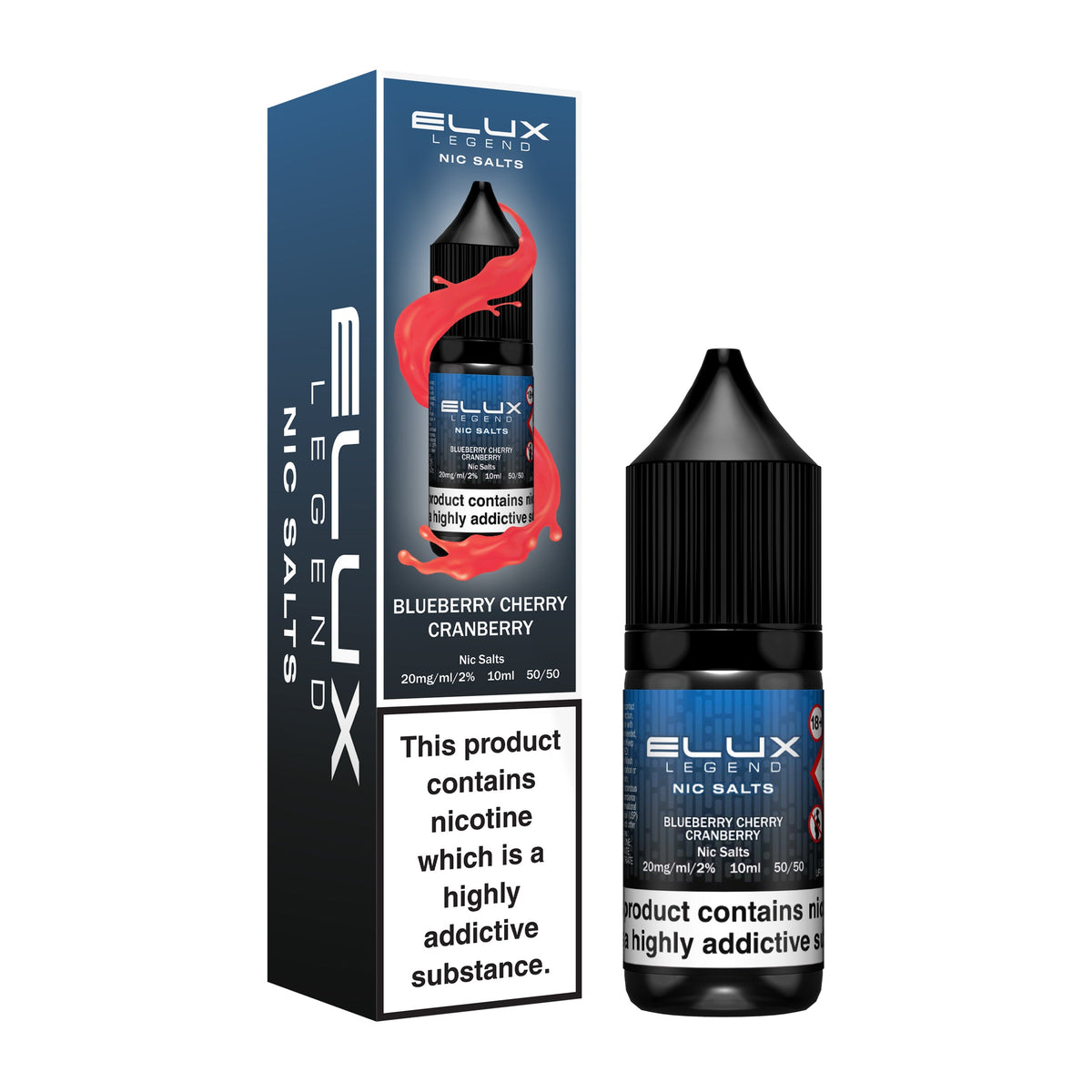 Blueberry Cherry Cranberry Nic Salt E-Liquid by Elux Legend