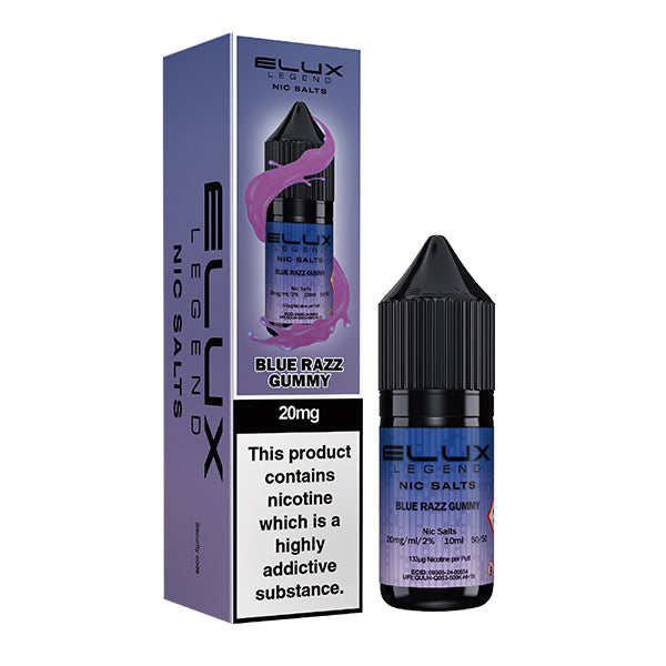 Blue Razz Gummy Nic Salt E-Liquid by Elux Legend